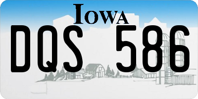 IA license plate DQS586
