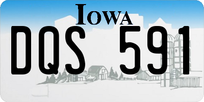 IA license plate DQS591