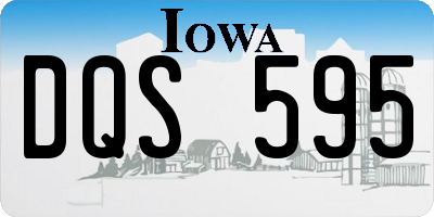 IA license plate DQS595