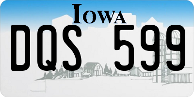 IA license plate DQS599