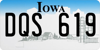 IA license plate DQS619