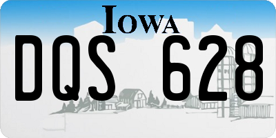 IA license plate DQS628
