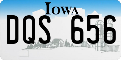 IA license plate DQS656