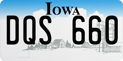 IA license plate DQS660
