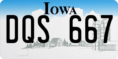 IA license plate DQS667