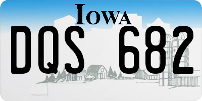 IA license plate DQS682