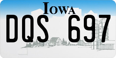 IA license plate DQS697
