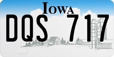 IA license plate DQS717