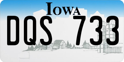 IA license plate DQS733