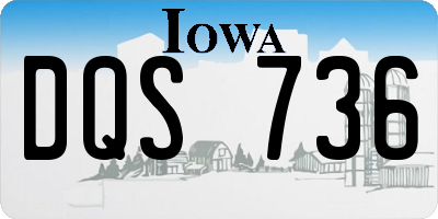 IA license plate DQS736
