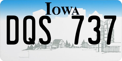 IA license plate DQS737