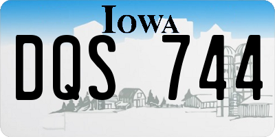 IA license plate DQS744