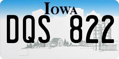 IA license plate DQS822