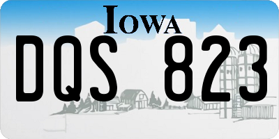 IA license plate DQS823