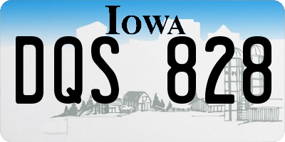 IA license plate DQS828
