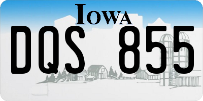 IA license plate DQS855