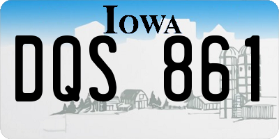 IA license plate DQS861