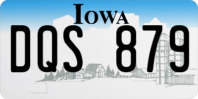 IA license plate DQS879