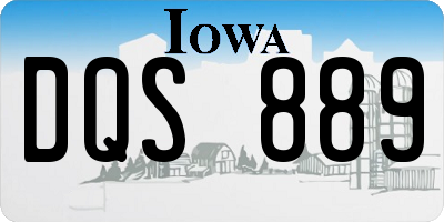 IA license plate DQS889