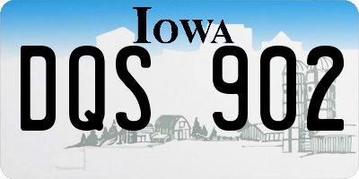 IA license plate DQS902