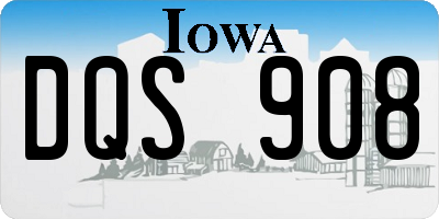 IA license plate DQS908