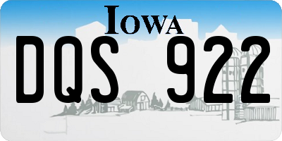 IA license plate DQS922