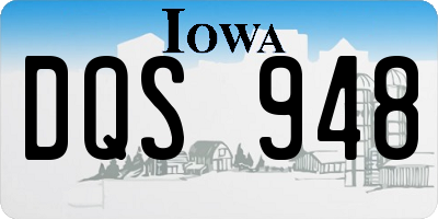 IA license plate DQS948