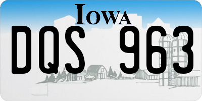 IA license plate DQS963
