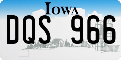 IA license plate DQS966