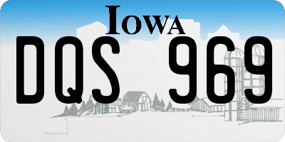IA license plate DQS969
