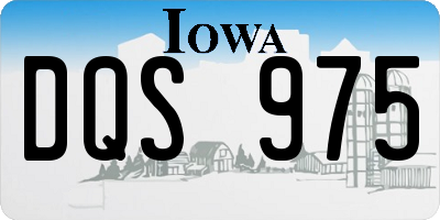 IA license plate DQS975