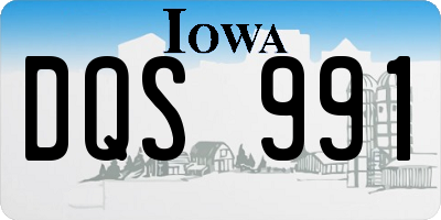 IA license plate DQS991