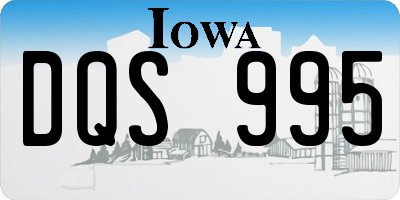 IA license plate DQS995