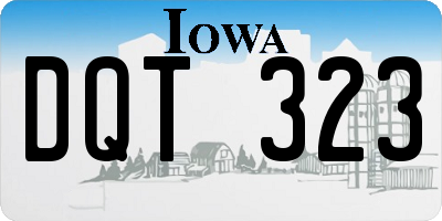 IA license plate DQT323