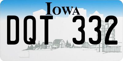 IA license plate DQT332