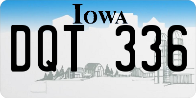 IA license plate DQT336