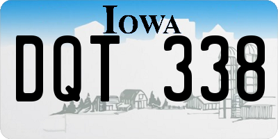 IA license plate DQT338