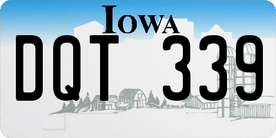 IA license plate DQT339