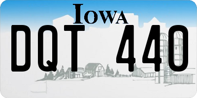 IA license plate DQT440