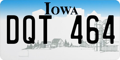 IA license plate DQT464