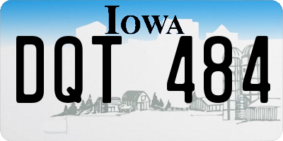 IA license plate DQT484