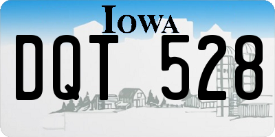 IA license plate DQT528