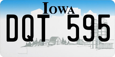 IA license plate DQT595