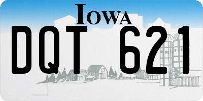 IA license plate DQT621