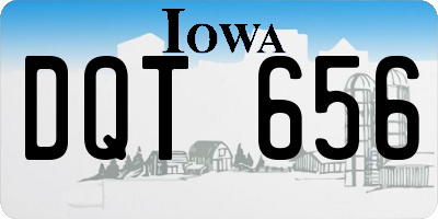 IA license plate DQT656