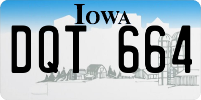 IA license plate DQT664