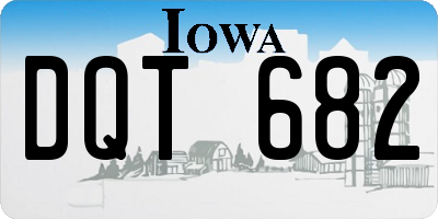 IA license plate DQT682