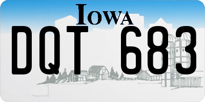 IA license plate DQT683