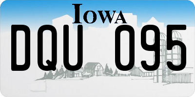 IA license plate DQU095