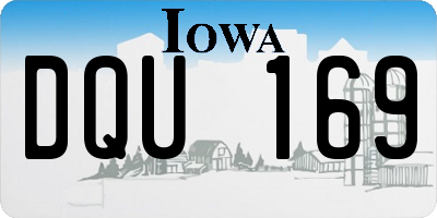 IA license plate DQU169